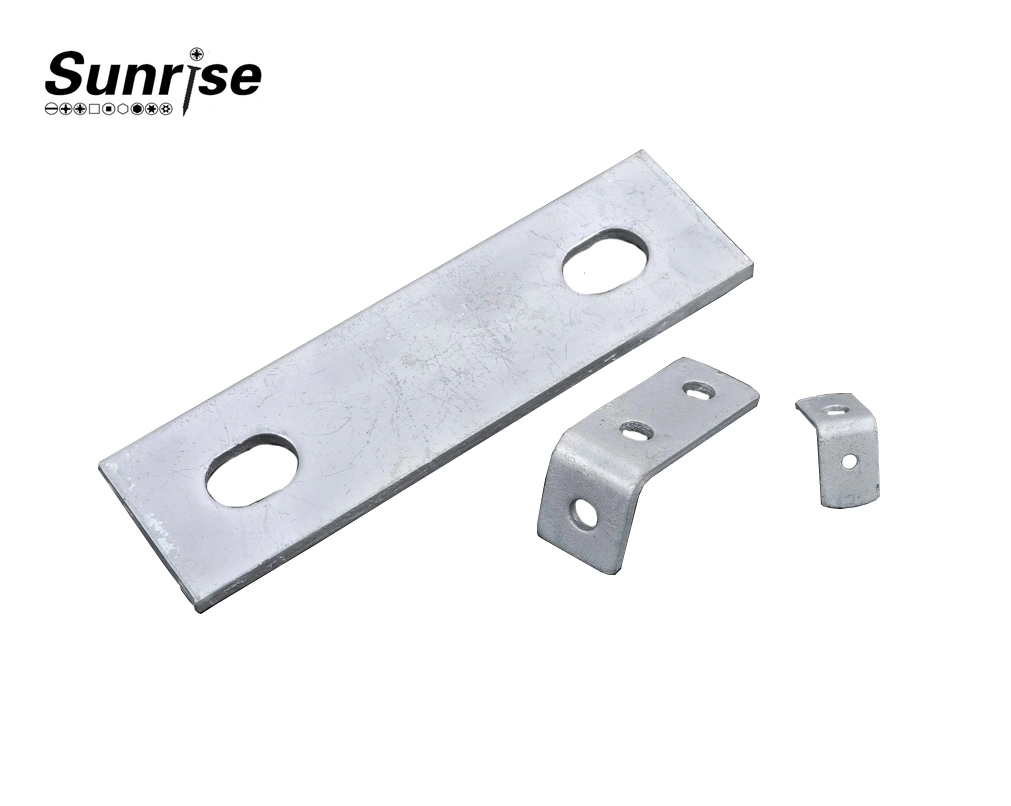 Customized Aluminum Spare Parts Punching Sheet Metal Fabrication Stamping Steel Fittings