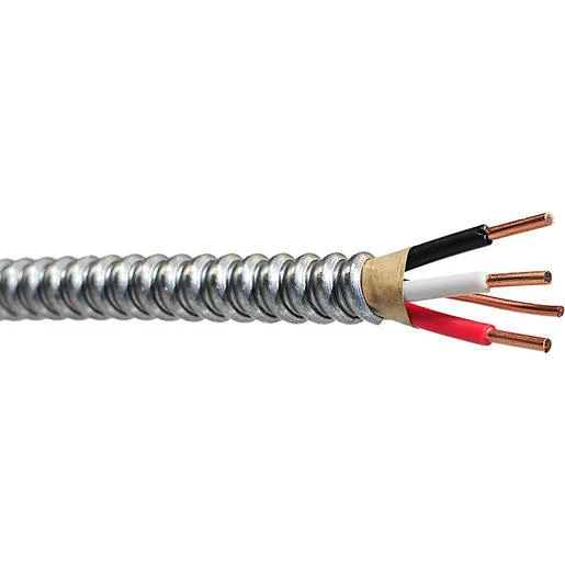 1000 FT. 12-Gauge/3-Gauge Solid Cu Mc (Metal Clad) AC90 Bx 12/2 14/2 14/3 Type Cable Thhn/Thwn Conductors Rated 90 Degree C Dry